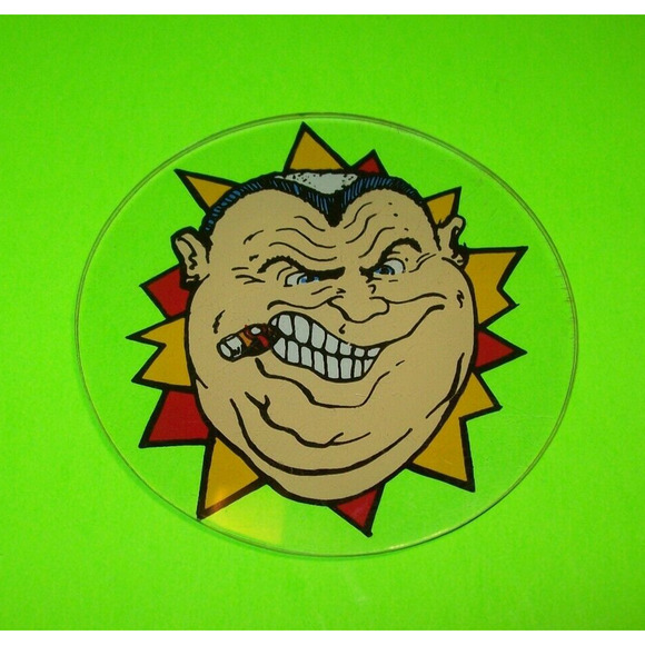 Mousin Around Pinball Machine Plastic Drink Coaster Game Promo Cigar Man - Picture 2 of 4